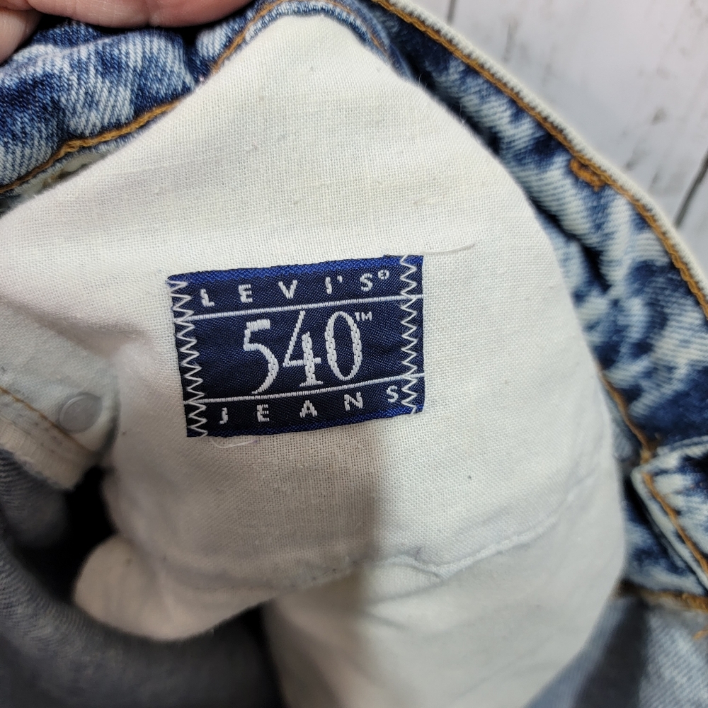 Vintage Levi's 540 Jeans Men's Size 38X31 Acid Wash Denim USA Made Straight Leg. - Picture 10 of 10